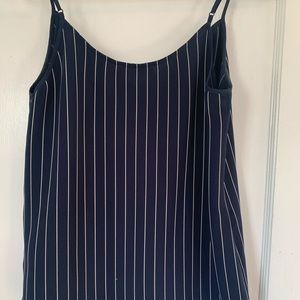 Navy Pinstripe Cami